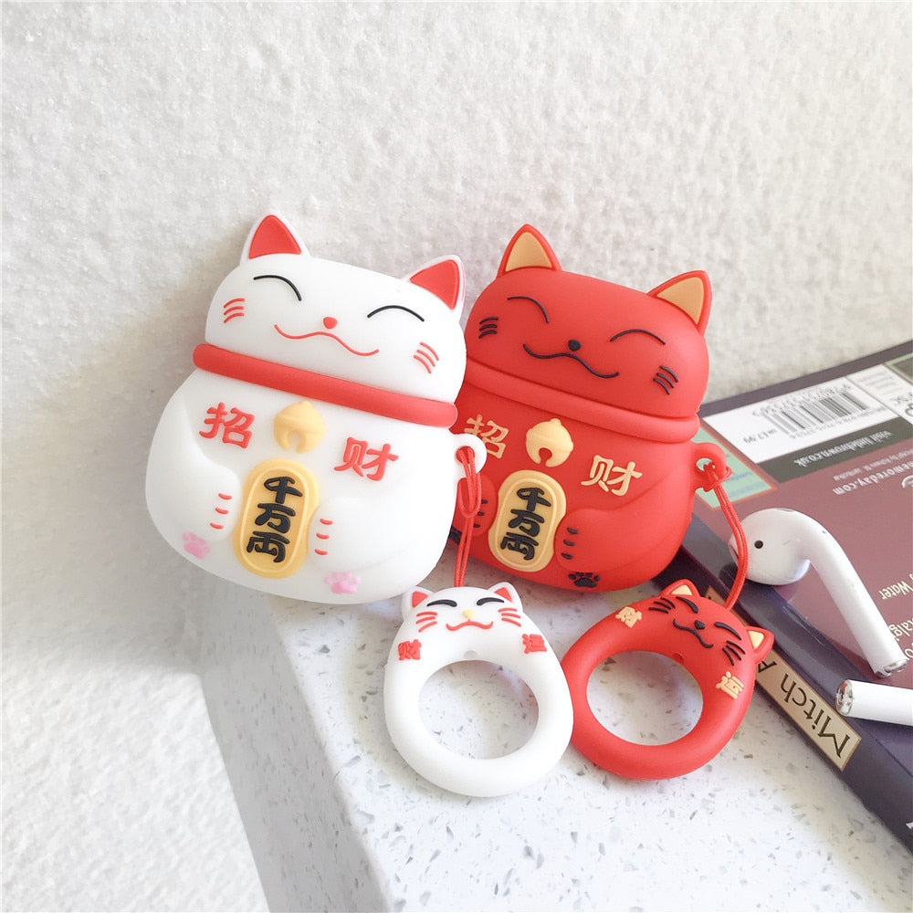 Lucky Cat For Airpods Pro 2 1 Case Silicone Cute Wireless Bluetooth Headset Headphone Air pod For Apple Airpods Pro/2/1Cases - 200001619 Find Epic Store