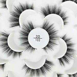 7/10 long makeup 3d natural thick false eyelashes - 200001197 3D103 / United States Find Epic Store