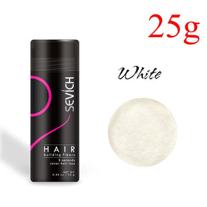 Sevich 25g Hair Fibers Keratin Thickening Applicator Spray Hair Building Fibers Hair Loss Products Instant Regrowth Powders - 200001174 United States / White Find Epic Store