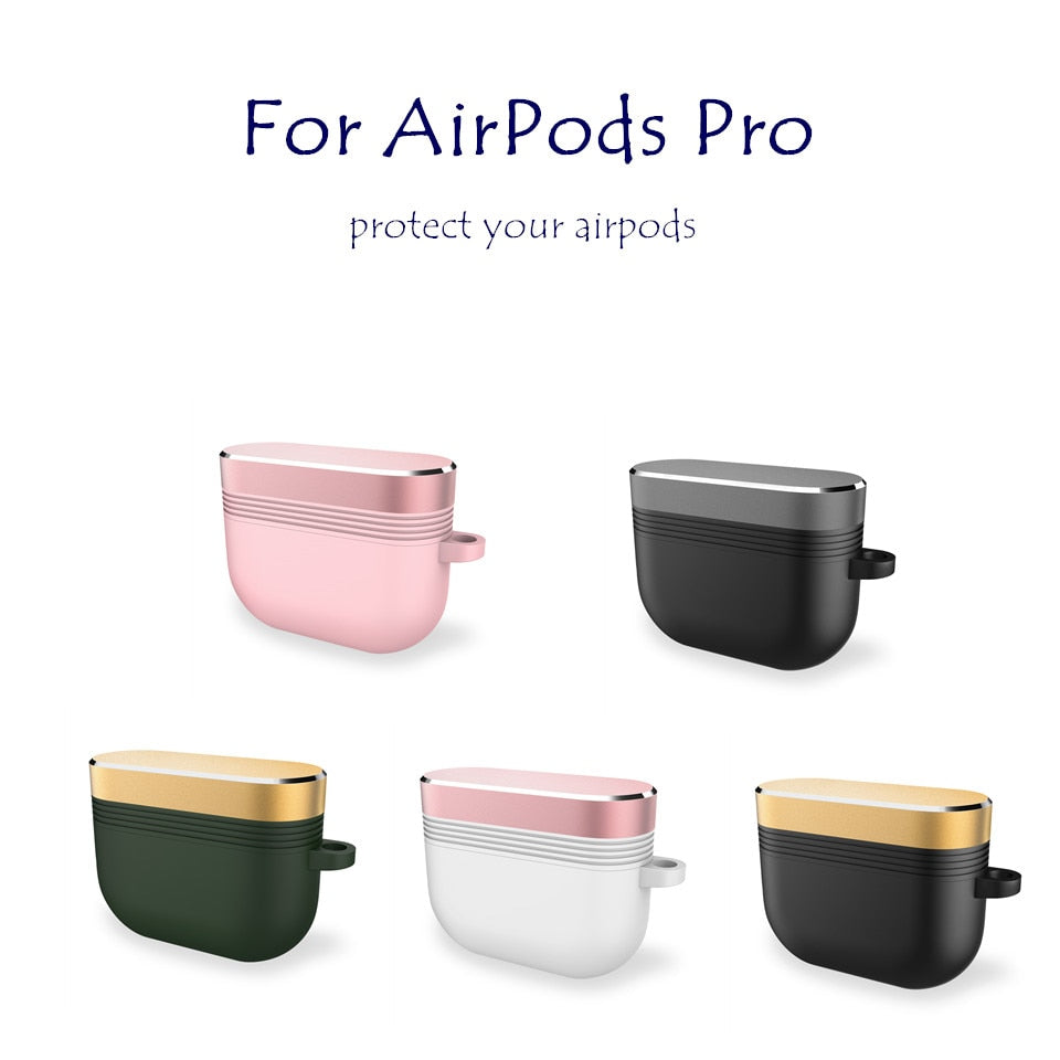 For Airpods pro Cover Luxury metal air pods For Apple Airpods Pro 3Case Luxury aipods earphone Accessories Protector Accessories - 200001619 Find Epic Store
