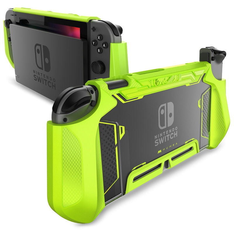 For Nintendo Switch Case MUMBA Series Blade TPU Grip Protective Cover Dockable Case Compatible with Console & Joy-Con Controller - 200003126 United States / Green Find Epic Store
