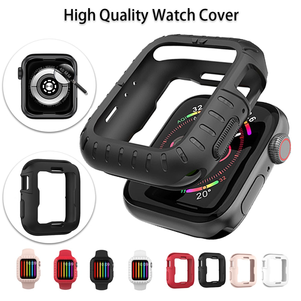 Watch Cover Case for Apple Watch 6 5 4 SE 40MM 44MM Cover Shell for IWatch 4 5 6 Se Watch Bumper Protector Soft Silicone Case - 200195142 Find Epic Store