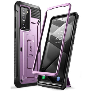 For Samsung Galaxy Note 20 Case 6.7 inch (2020) UB Pro Full-Body Rugged Holster Cover WITHOUT Built-in Screen Protector - 380230 PC + TPU / Purple / United States Find Epic Store