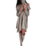 Long Sleeve O Neck Irregular Dress - 200000347 Gray / S / United States Find Epic Store