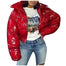 New Style Fashionable Bright Cotton Coat - 200001908 Red / S / United States Find Epic Store