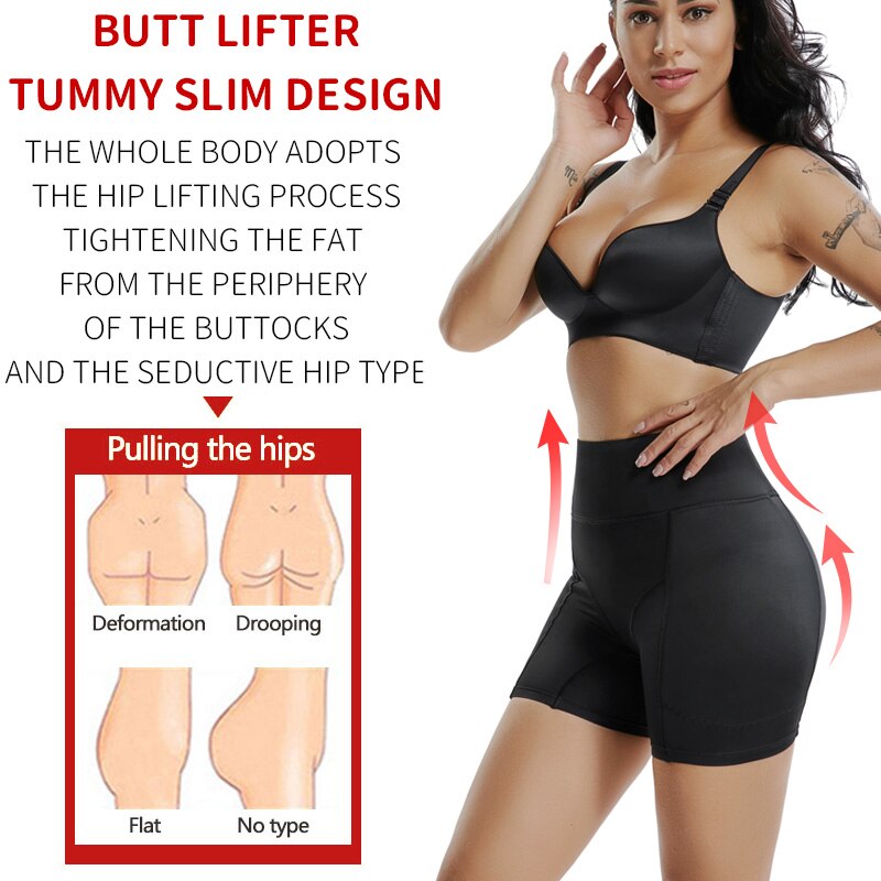 High Waist Butt Lifter Padded Shapewear Hip Pads Push Up Booty Enhancer Tummy Control Panties Buttocks Lift Women Body Shaper - 31205 Find Epic Store