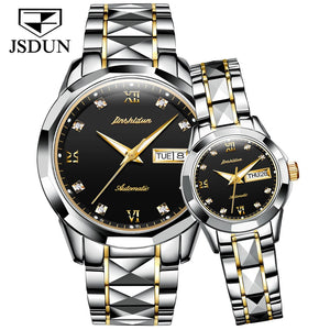 Couple Top Brand Luxury Automatic Watch - 200033142 Two tone-black / United States Find Epic Store
