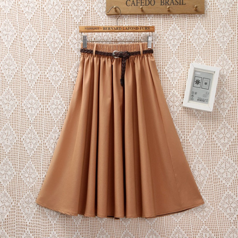 Elegant Chiffon Belt A-Line Skirt - 349 Find Epic Store