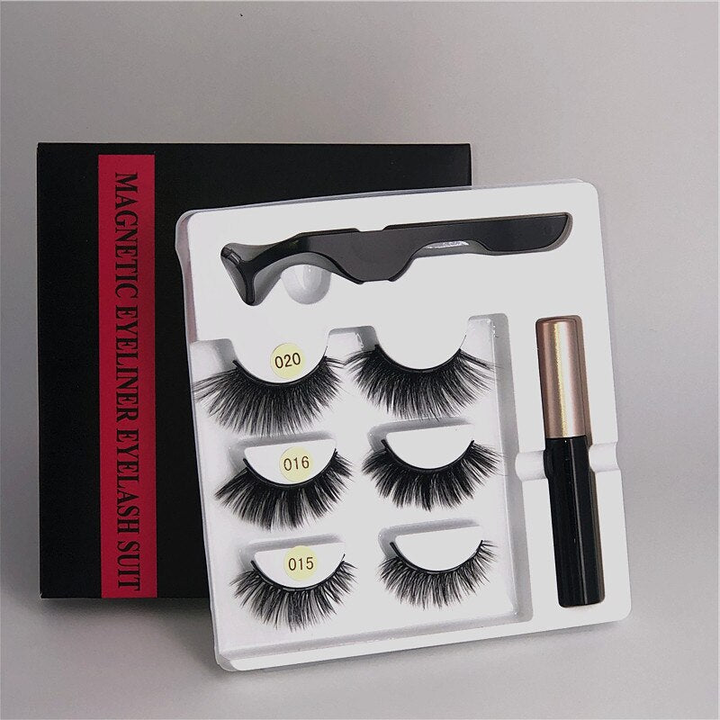 3 Pairs of Five Magnet Eyelashes - 201222921 15-16-20 / United States Find Epic Store