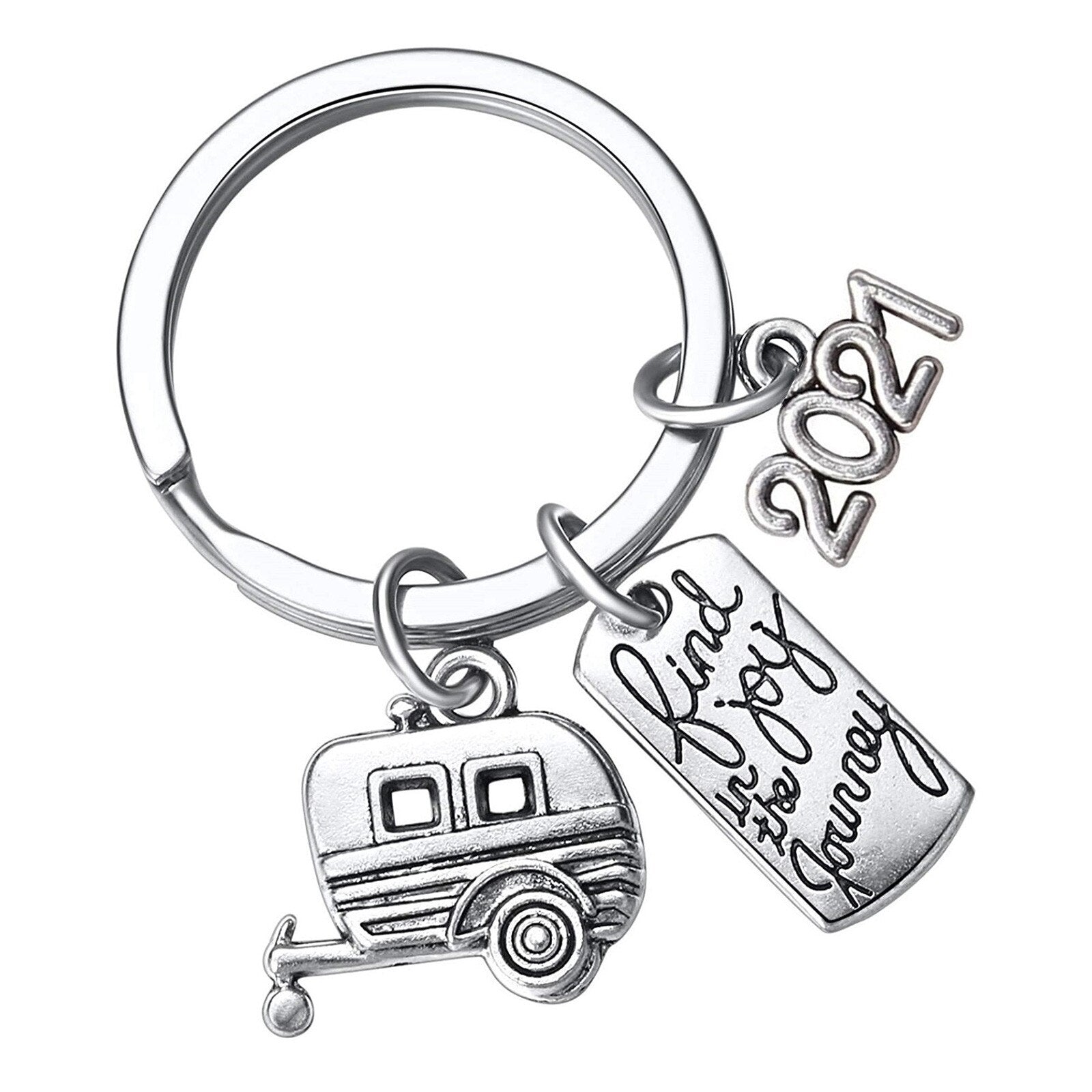 2021 Find In The Journey Rv Outdoor Gift Retirees Memorial Keychain Multifunction Carry Bag Others Multiple Pendants DAIGELO - 200000174 AS SHOWN / United States Find Epic Store