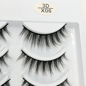NEW 1/10 pairs 3D Natural False Eyelashes - 200001197 3D-X06 / United States Find Epic Store