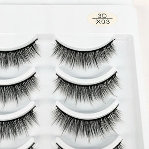 NEW 1/10 pairs 3D Natural False Eyelashes - 200001197 3D-X03 / United States Find Epic Store