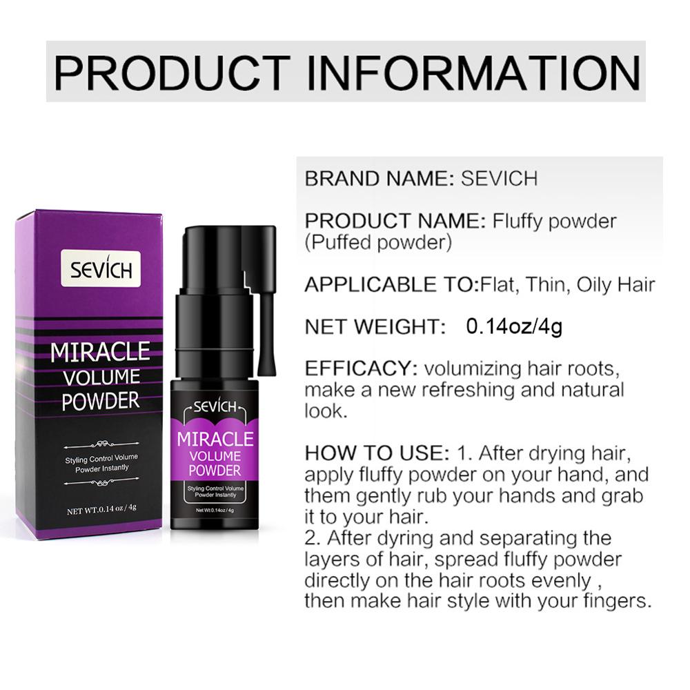 Sevich 4g Hair Fluffy Powder Spray Natural Modeling Refreshing Hair Mattifying Powder Volumizing Effective Fluffy Styling - 200001174 Find Epic Store