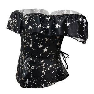 Corset Gothic Bustier Burlesque Tops - 200001885 Black With Sleeve / S / United States Find Epic Store
