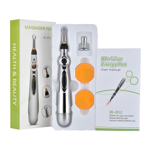 Electric Acupuncture Magnet Therapy Pen Acupuncture Pen 5 Massage Heads Body Massage Meridian Energy Pen Pain Relief 9 Gears - 200367162 Find Epic Store