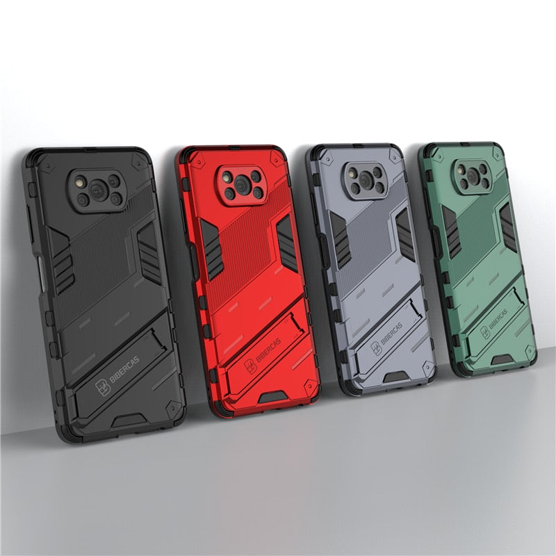 Orange Color Case - Armor Cyber Shockproof Case For Xiaomi Poco X3 NFC F2 Pro Mi 11 10 Lite 10T Redmi 9A 9C 9AT 9T Note 9S 10S 10 9 Pro Holder Cover - 380230 Find Epic Store