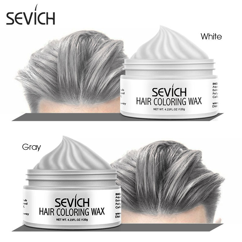Temporary hair color wax men diy mud One-time Molding Paste Dye cream hair gel for hair coloring styling silver grey - 200001173 Find Epic Store
