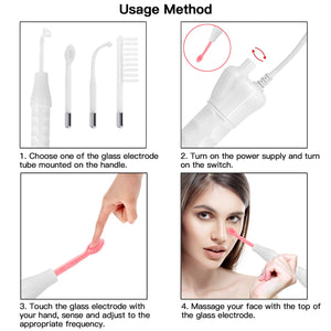 Portable High Frequency Electrotherapy Wand Glass Tube Electrotherapy Skin Tag Spot Acne Remover Face Body Spa Beauty Massager - 200190144 Find Epic Store