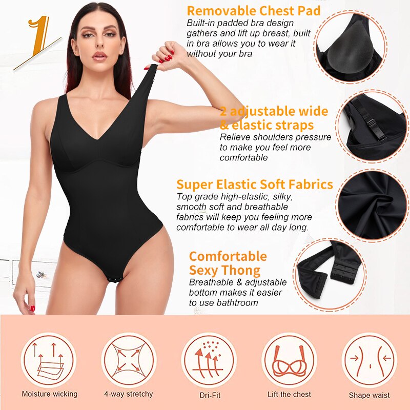 Butt Lifter Body Shapewear Bodysuit Women Binders Shapers Waist Trainer Corset Slimming Underwear Tummy Control Faja Shapewear - 0 Find Epic Store