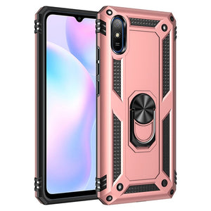For Xiaomi Redmi 9 Case Shockproof Armor Phone Case for Redmi 9A 9C Ring Stand Bumper Silicone Phone Back Cover - 380230 For Redmi 9 / Rose gold / United States Find Epic Store