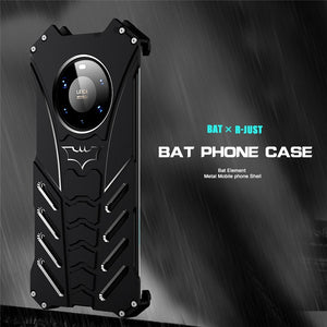 Super Hero Cool Design Shockproof Armor Aluminum Alloy Metal for Huawei Mate 40 Pro+ Bat Logo Men Back Cover Protector Case - 380230 Find Epic Store