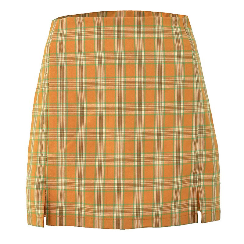 All-match Women Plaid Skirt - 349 BS0231-4 / S / United States Find Epic Store
