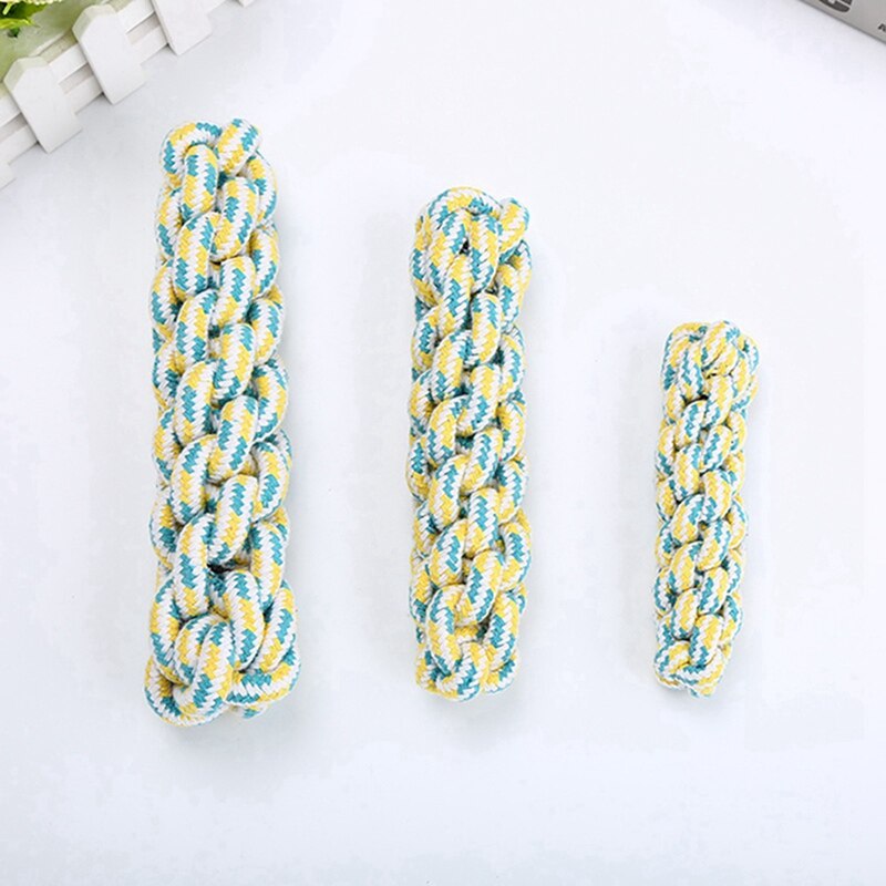 Dog Toys Pet Tooth Cleaner Bite Resistant Molar Corn Cotton Braided Rope Stick Chewing Interaction Pet Supplies - 200003723 Find Epic Store