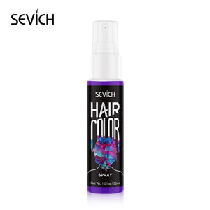 Sevich 8 Color Temporary Hair Dye Spray Unisex One-time Instant Hair Dry Color Liquid DIY Fashion Beauty Makeup 30ml - 200001173 United States / Purple Find Epic Store