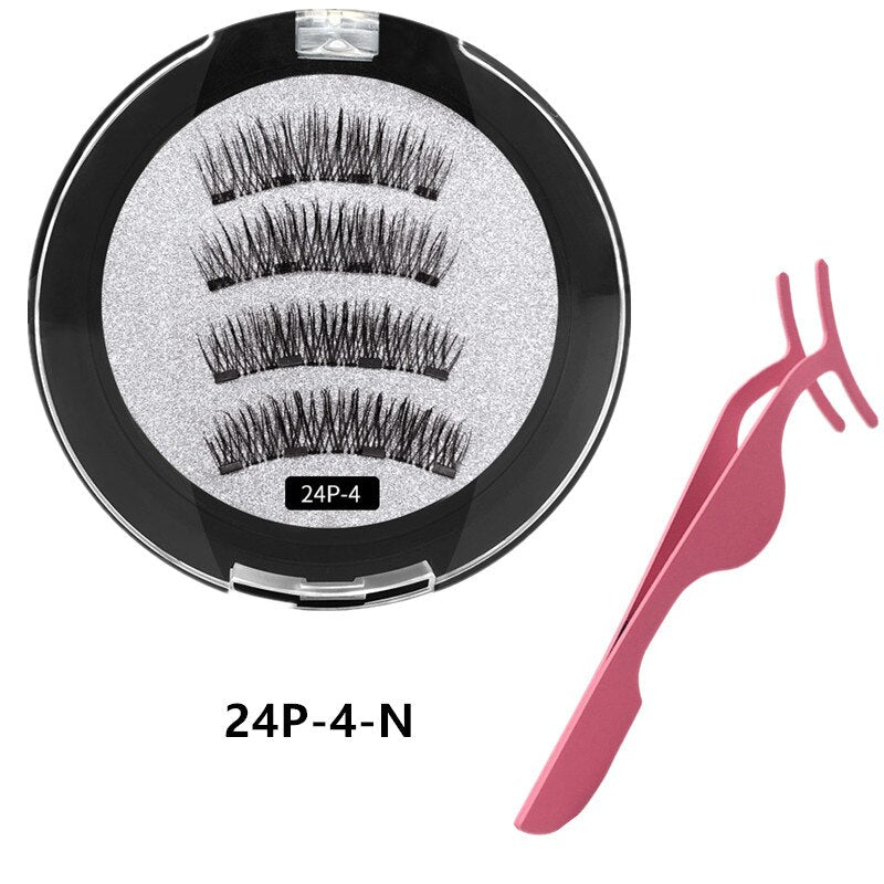Magnetic Eyelashes With 2/3/4 Magnets - 200001197 24P-4-N / United States Find Epic Store