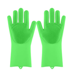 Magic Silicone Multi Purpose Washing 1Pair Gloves - Greent / China Find Epic Store