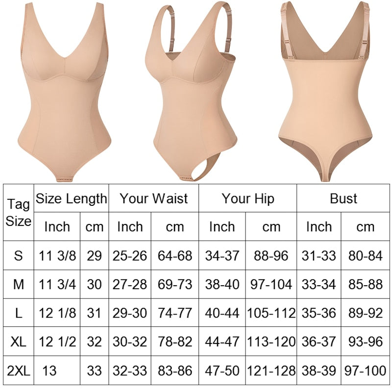Slimming Underwear Bodysuit Jumpsuit Body Shaper Waist Trainer Corset Shapewear Top with Padded Bra Postpartum Recovery - 0 Find Epic Store