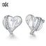 Luxury Noble Pink Crystals Stud Earrings for Women Heart Angel Wings Earrings Wedding Party Jewelry Gift - 200000171 Crystal / United States Find Epic Store