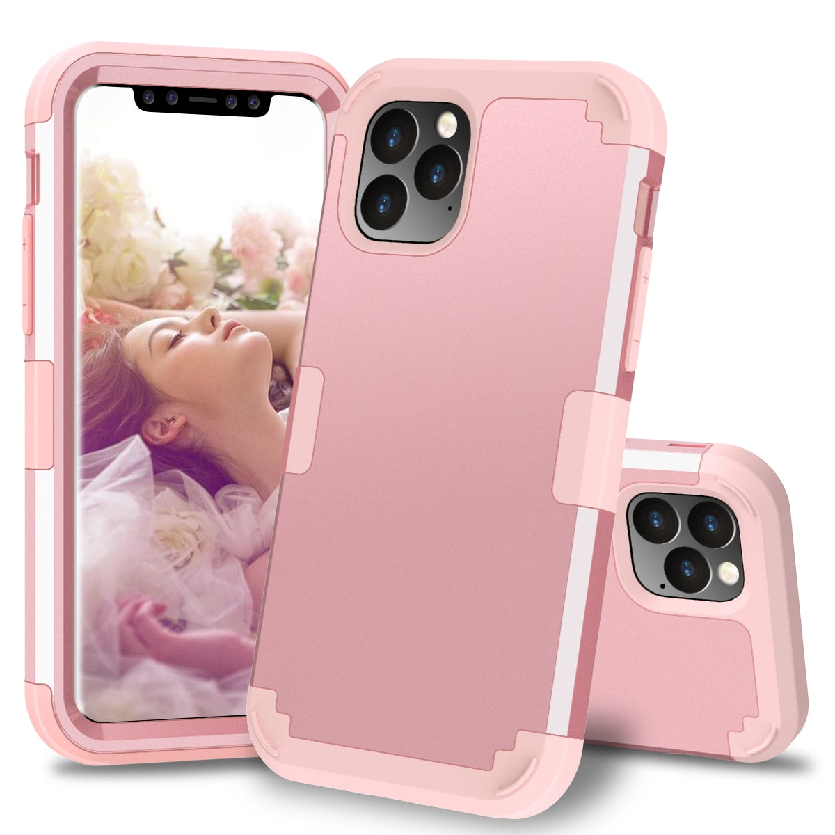 For Apple iPhone 11 2019 Case Shockproof Protect Hybrid Hard Rubber Impact Armor Phone Cases For iPhone 11 2019 Cover - 380230 for iPhone X XS / Rose / United States Find Epic Store