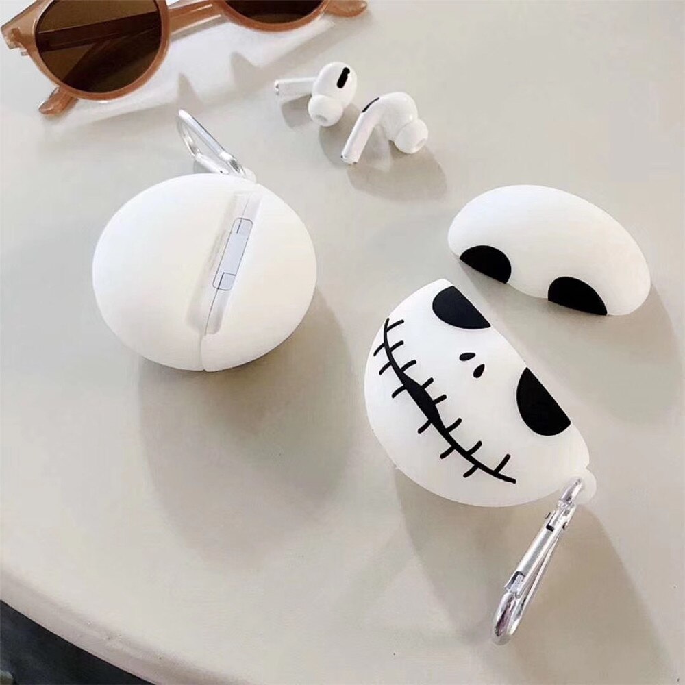 Accessories for Airpods Cases with Keychain For Airpods 2 1Cover Skull Pumpkin Luminous Cartoon Case Earphone Airpod Protector - 200001619 Find Epic Store