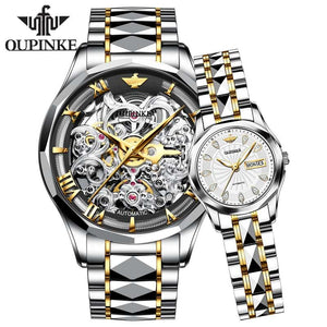 Couple Brand Luxury Automatic Watches - 200362143 black-white / United States Find Epic Store