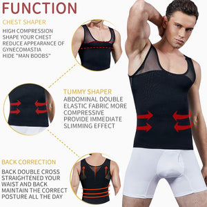 Men Body Shaper Belly Control Slimming Shapewear Waist Trainer Man Shapers Corrective Posture Vest Modeling Underwear Corset - 200001873 Find Epic Store