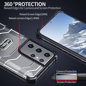 Military Grade Armor Airbag Case For Samsung Galaxy S21 S20 Note 20 Ultra Plus FE Cover Shockproof Bumper Fashion Phone Cover - 380230 Find Epic Store