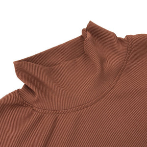 Turtleneck knitted Backless Dress - 200000347 Find Epic Store