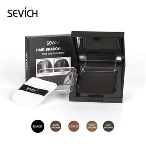 Sevich 5 Colors 12g Hair Shadow Powder Waterproof Hairline Edge Control Powder Root Cover Up Dark Brown Hair Concealer With Puff - 200001174 United States / Black Find Epic Store