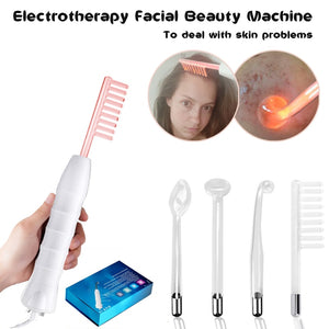 High Frequency Electrode Wand Electrotherapy Glass Tube 4 In 1 Beauty Device Acne Spot Remover Facial Skin Care Spa 110V-240V - 200190144 Find Epic Store