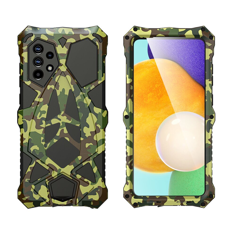 For Samsung Galaxy A72 A52 Case,LUPHIE Metal Armor Rosdster Phone Case 360 All Round Coverage Protection Cool Travelling Cover - 380230 for Galaxy A52 / Camouflage / United States|with Packaging Find Epic Store