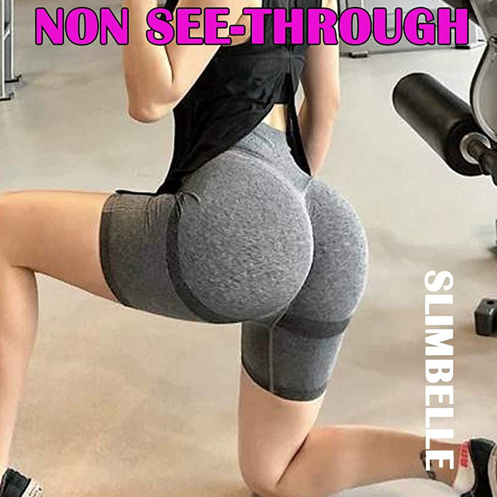 Women's High Waisted Yoga Shorts Sports Gym Ruched Butt Lifting Workout Running Hot Leggings - 200000625 Find Epic Store