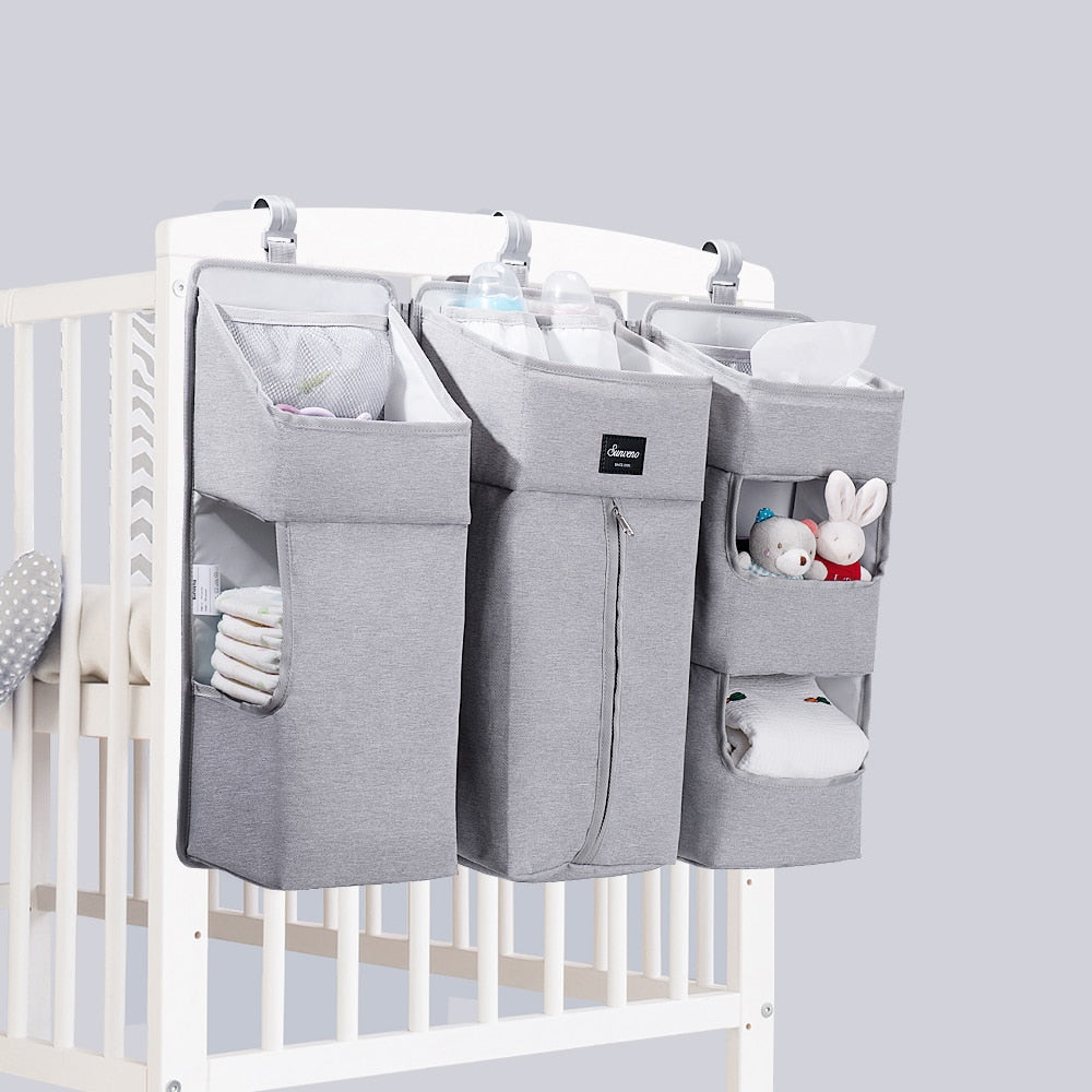 Crib Organizer for Baby Crib Hanging Storage Bag Baby Clothing Caddy Organizer for Essentials Bedding Diaper Nappy Bag - 200002032 Find Epic Store