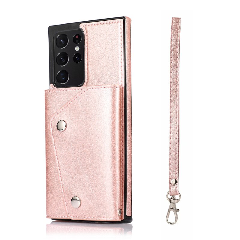 Pink Leather Case for Samsung Galaxy S20 S21 Ultra Plus A71 A51 Note 20 10 Plus A70 A50 A20 A20e S9 S8 Plus S7 Edge Wallet Cover - 380230 For Samsung S21Ultra / Pink / United States Find Epic Store