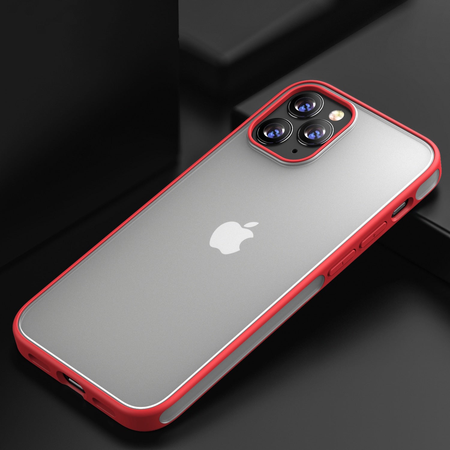 Translucent Pure Case For iPhone 12 ProMax 12 Mini Case Shockproof High Quality PC Back Soft Edge Matte Ultra Thin Phone Cover - 380230 for iPhone 12 Mini / Red / United States Find Epic Store