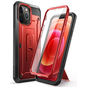 For iPhone 13 Pro Max Case 6.7" (2021) UB Pro Full-Body Rugged Holster Cover with Built-in Screen Protector & Kickstand - 0 PC + TPU / Ruddy / United States Find Epic Store