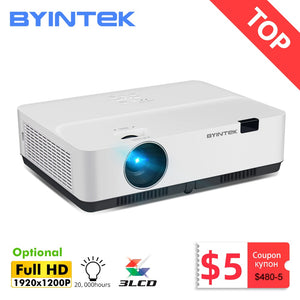 BYINTEK K400 K500 K600 Smart WIFI Full HD 1080P 3LCD 300inch Office Cinema Projector 4K 3D Beamer Cinema Education Meeting Adver - 2107 Find Epic Store
