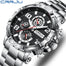 Top Brand Casual Sport Chronograph 316L Stainless Steel Wristwatch Big Dial Waterproof Quartz Clock - 0 Find Epic Store