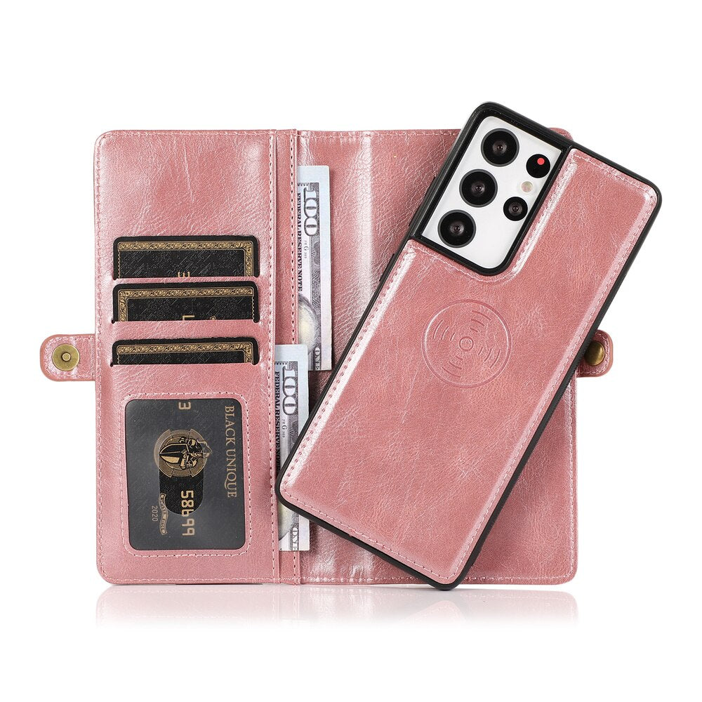 Pink Leather Case For Samsung A52 A72 A71 A50S A20 A30 A70 A21S A31 A32 A41 A42 A51 A71Flip Leather Wallet Case for Galaxy S20 S21 Ultra Plus Case - 380230 For S21 / Pink / United States Find Epic Store