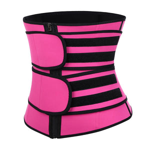 Neoprene Sauna Waist Trainer Girdle Body Shaper Corset Sweat Slimming Belt for Women Weight Loss Compression Trimmer Fitness - 31205 Rose red / S / United States Find Epic Store